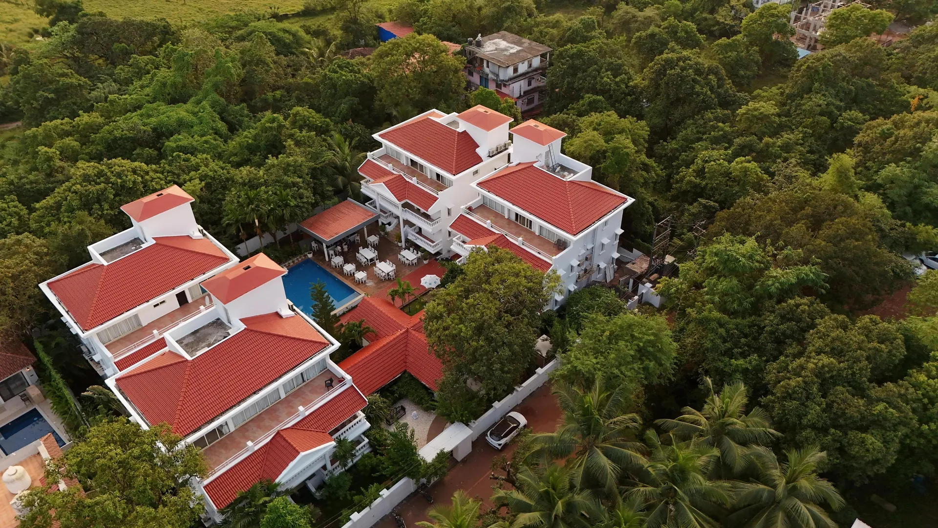 Casa Ahaana Resort Vagator, By Lavin Hotels. Facade