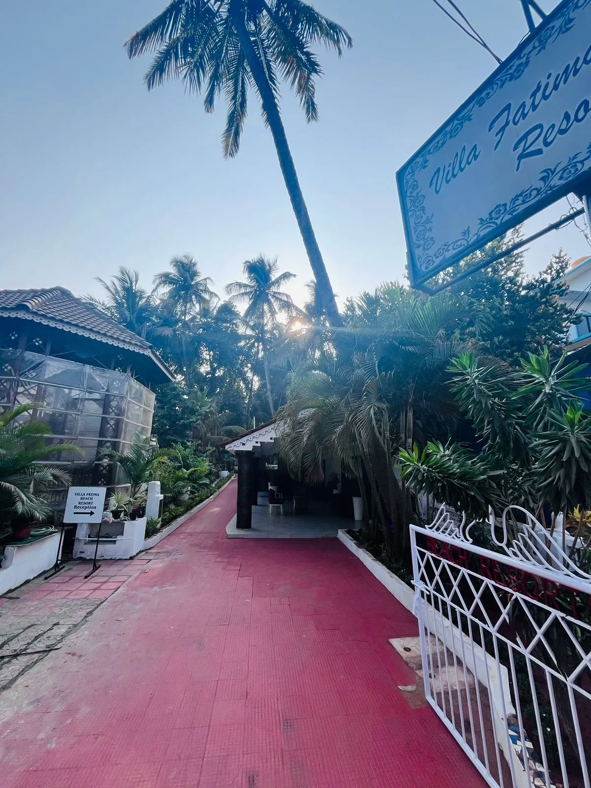 Villa Fatima Beach resort Entrance