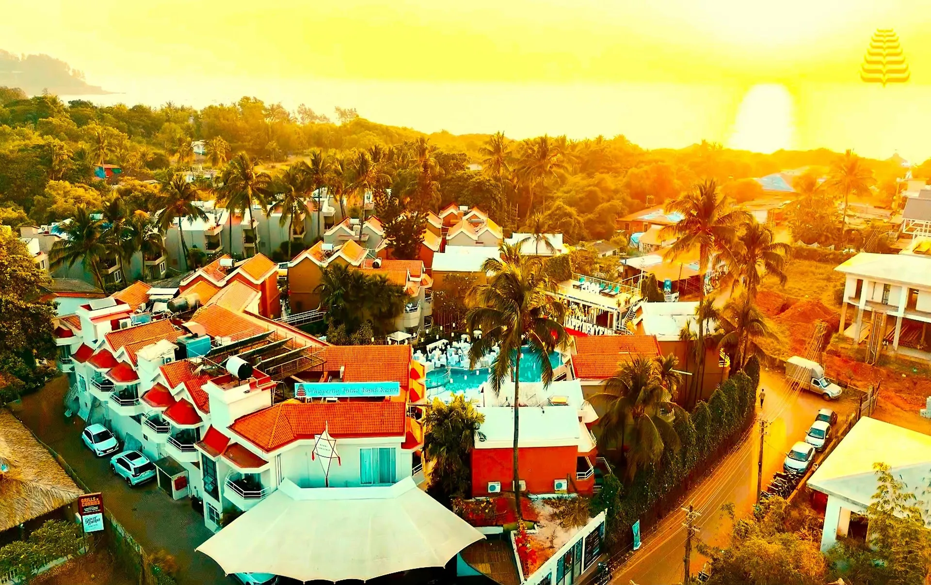 Whispering Palms Beach Resort Entrance