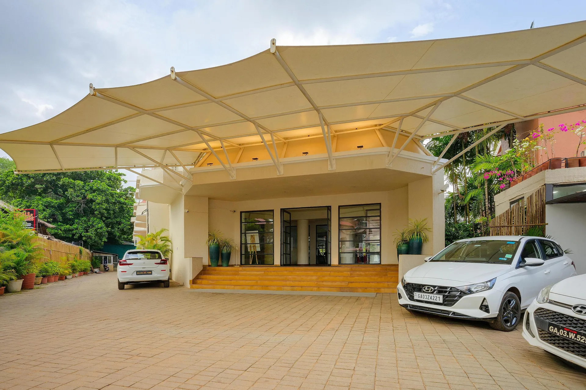Whispering Palms Beach Resort Entrance