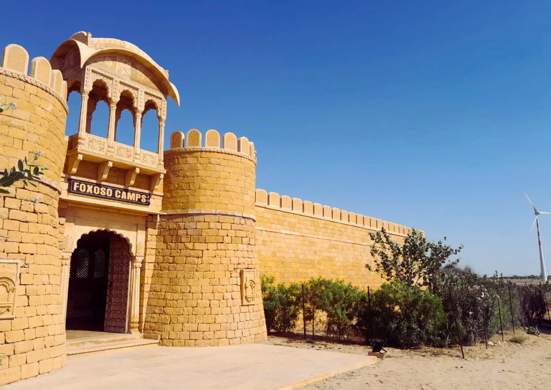 Foxoso Desert Luxury Camps Entrance