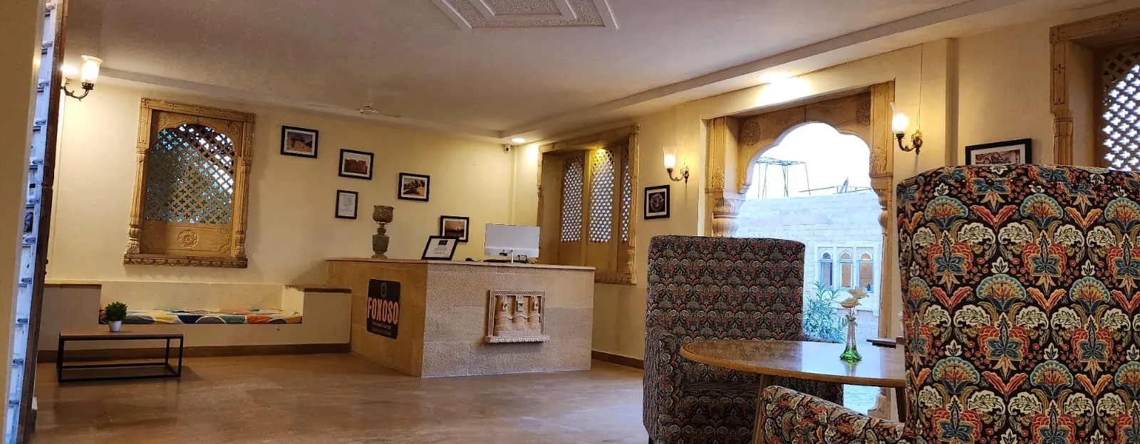 Foxoso Desert Luxury Camps Lobby Lounge