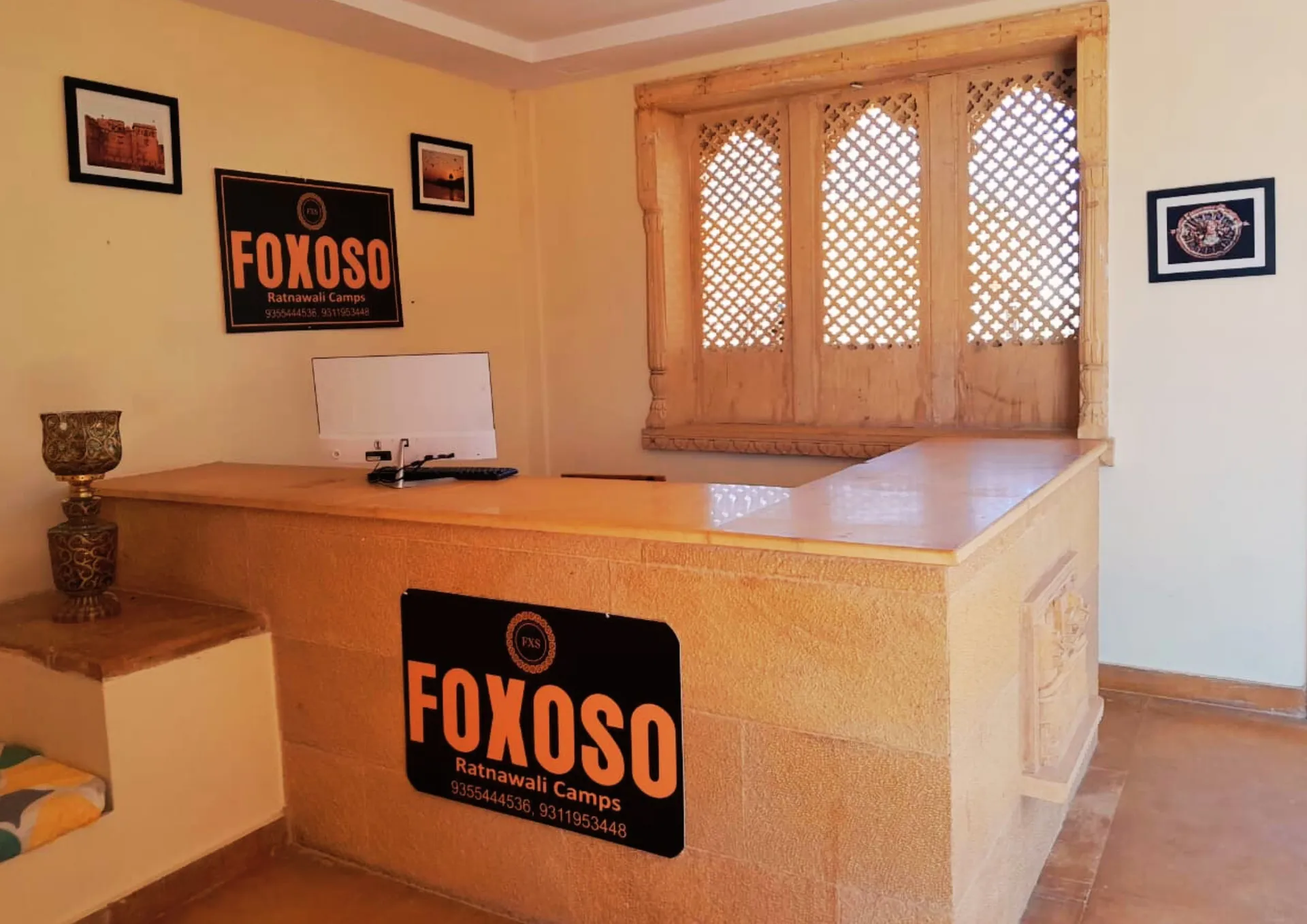 Foxoso Desert Luxury Camps Reception