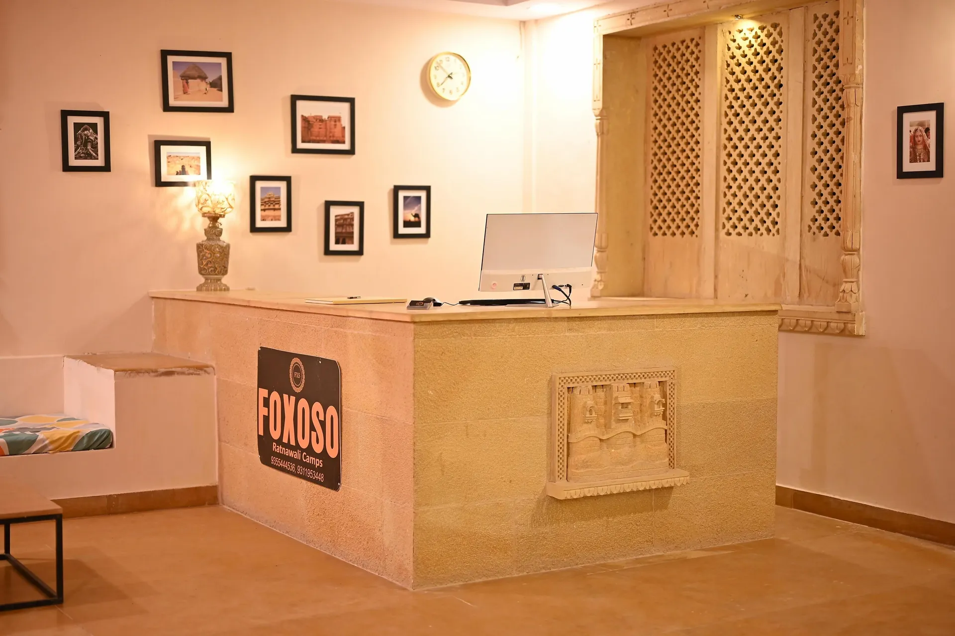 Foxoso Desert Luxury Camps Reception