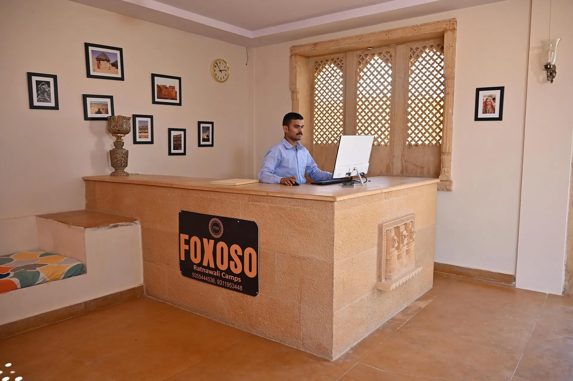 Foxoso Desert Luxury Camps Reception