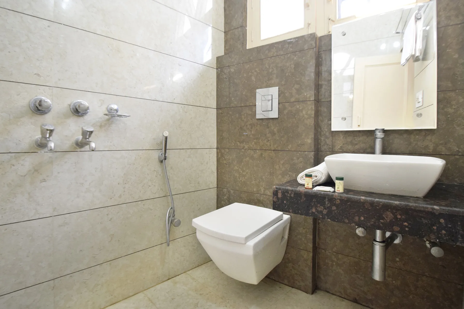 Hotel O Maa Residency Washroom