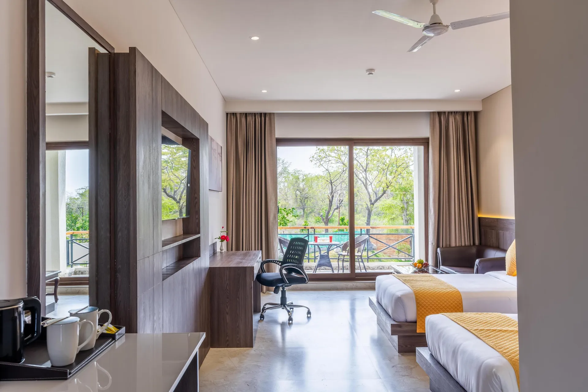 Shervani Pebbles and Pines Corbett Room
