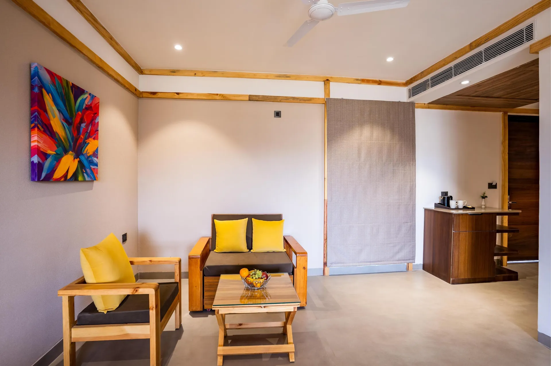 Shervani Pebbles and Pines Corbett Room