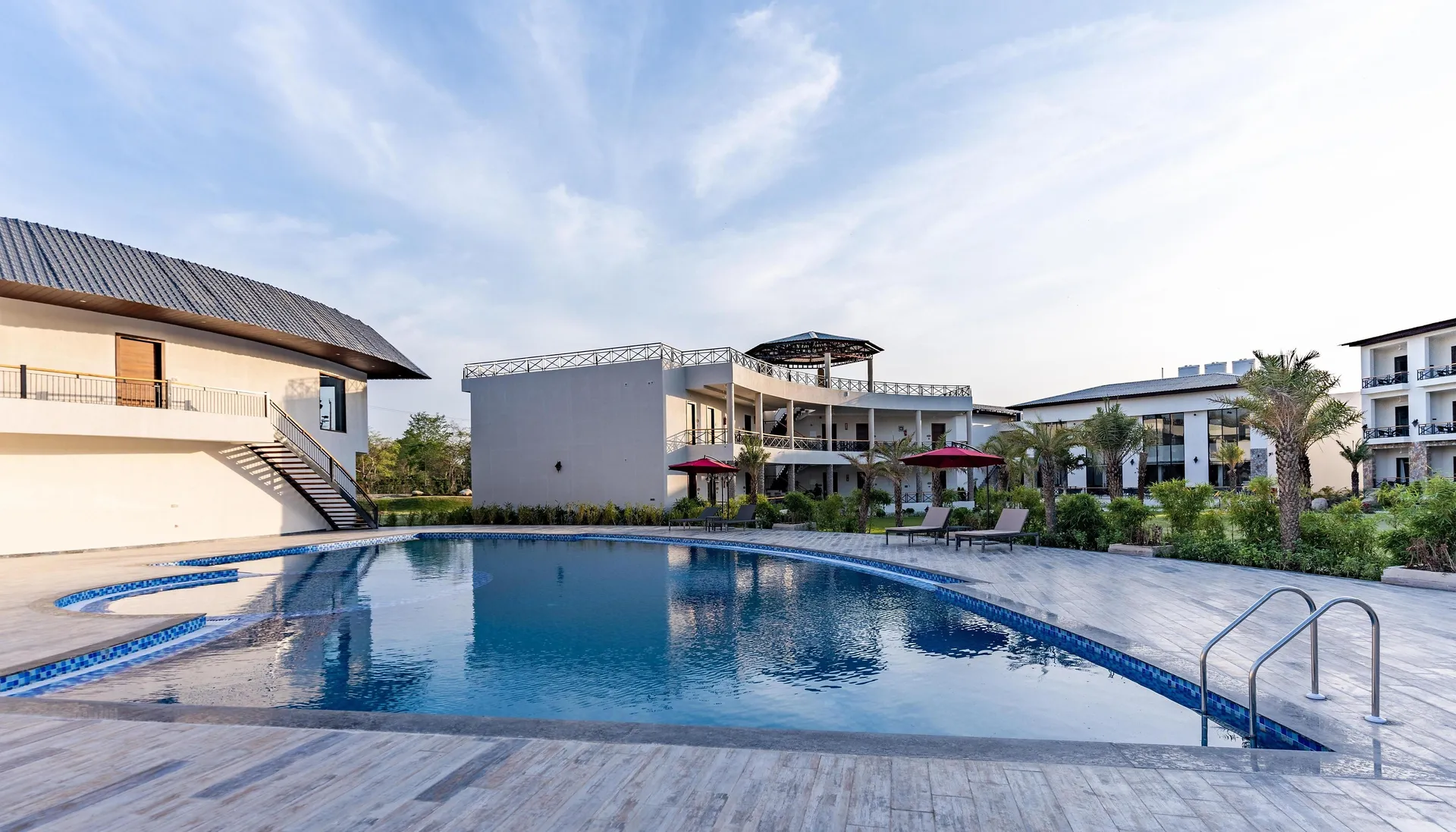 Shervani Pebbles and Pines Corbett Swimming Pool