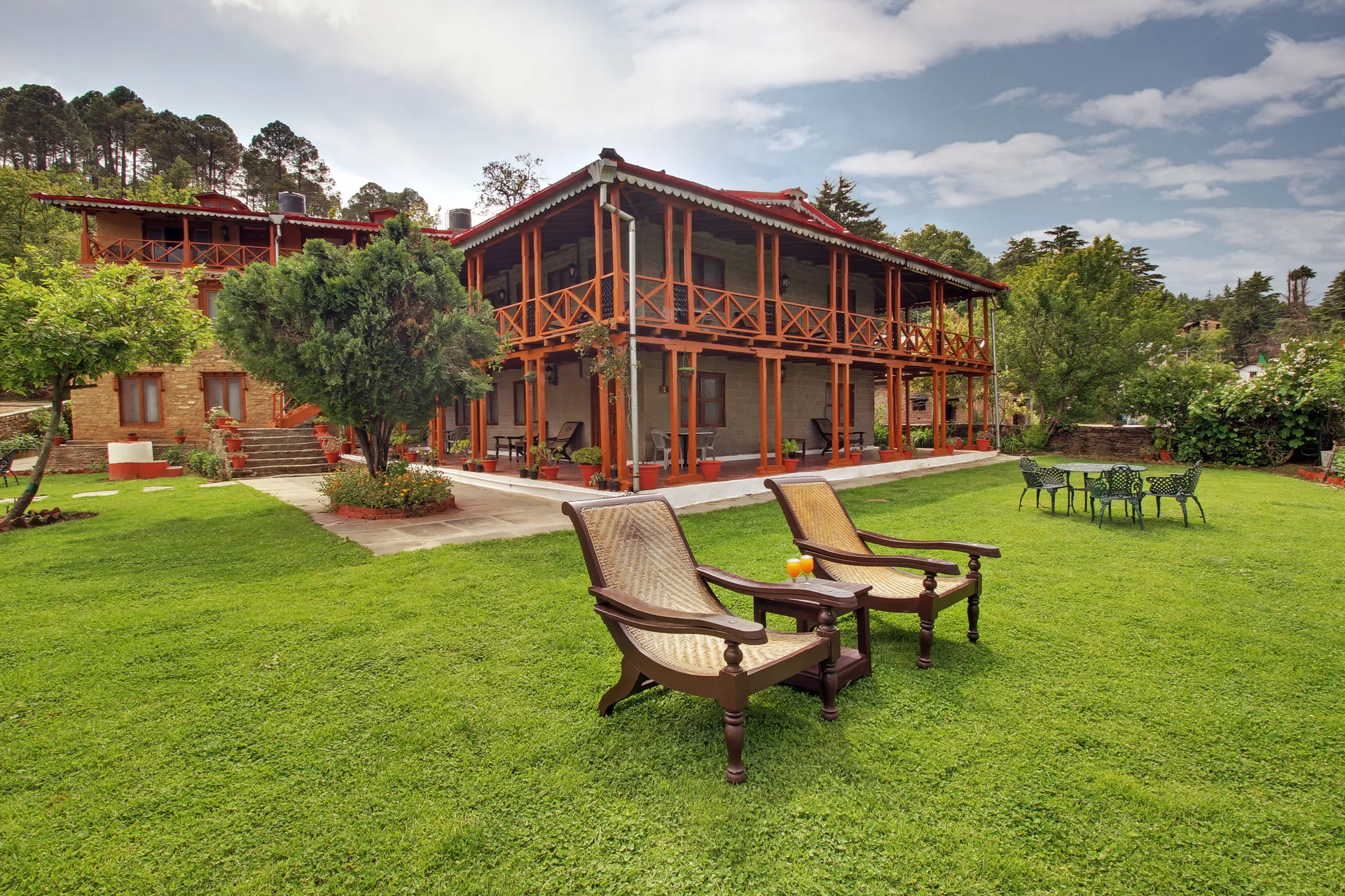 Chevron Eco Lodge Facade