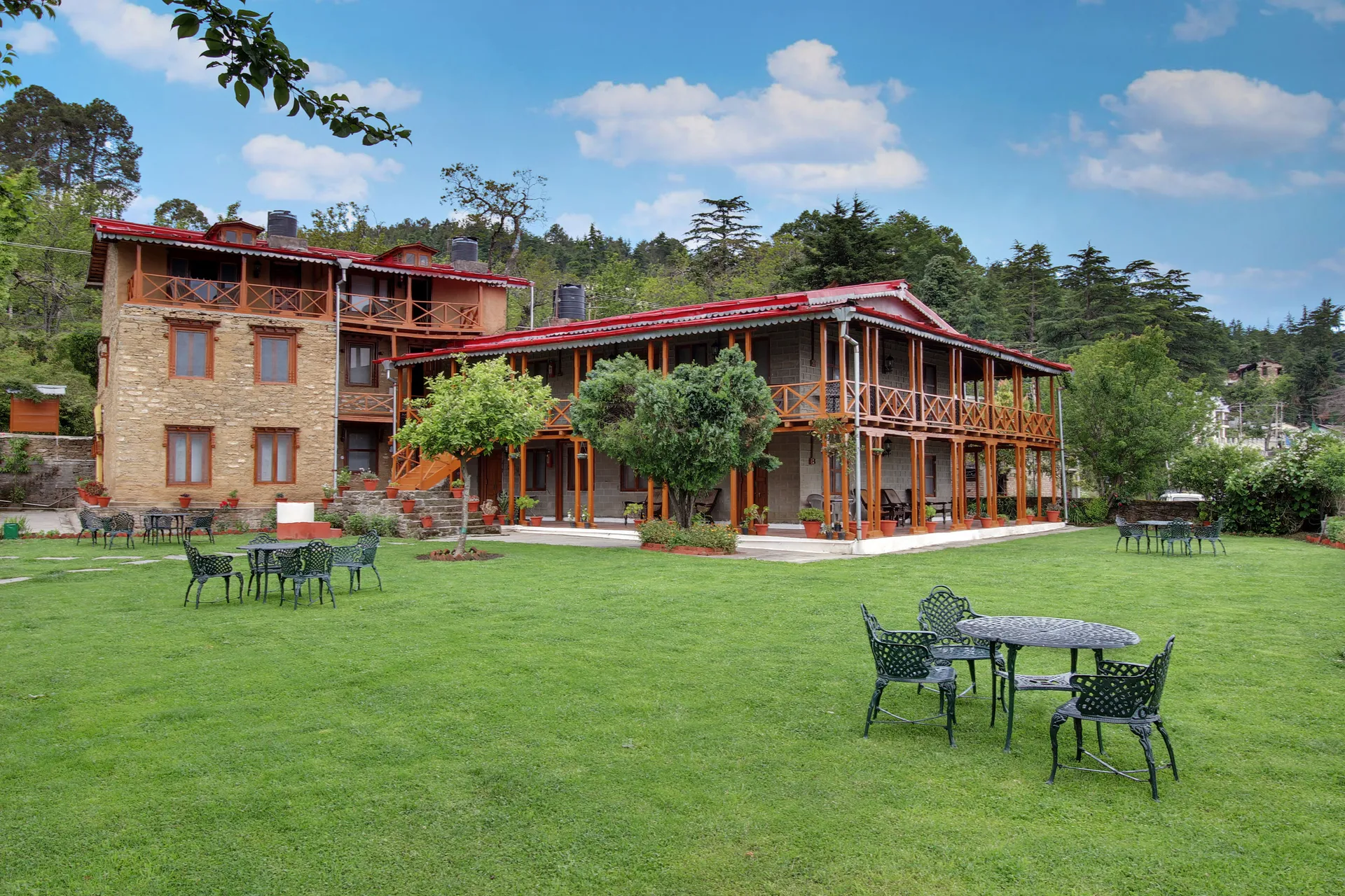 Chevron Eco Lodge Facade