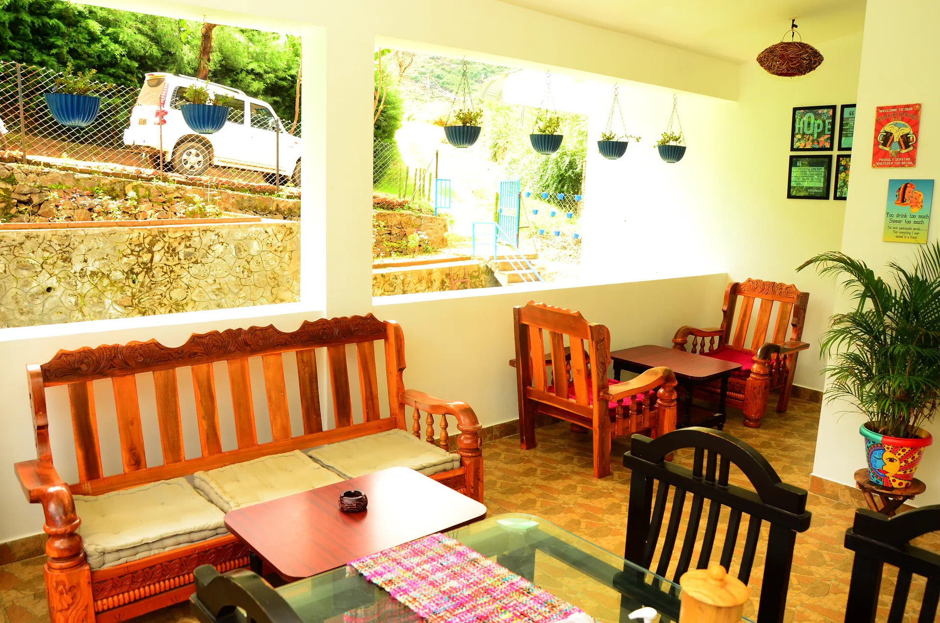Bohemian Hideaway Kodaikanal Living Room