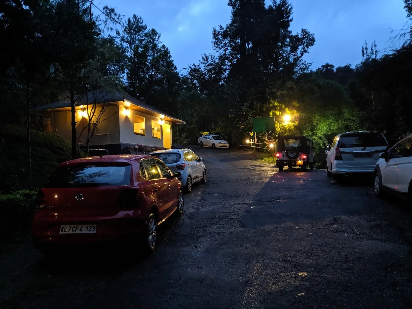 Dew Drops Farm Resort Parking
