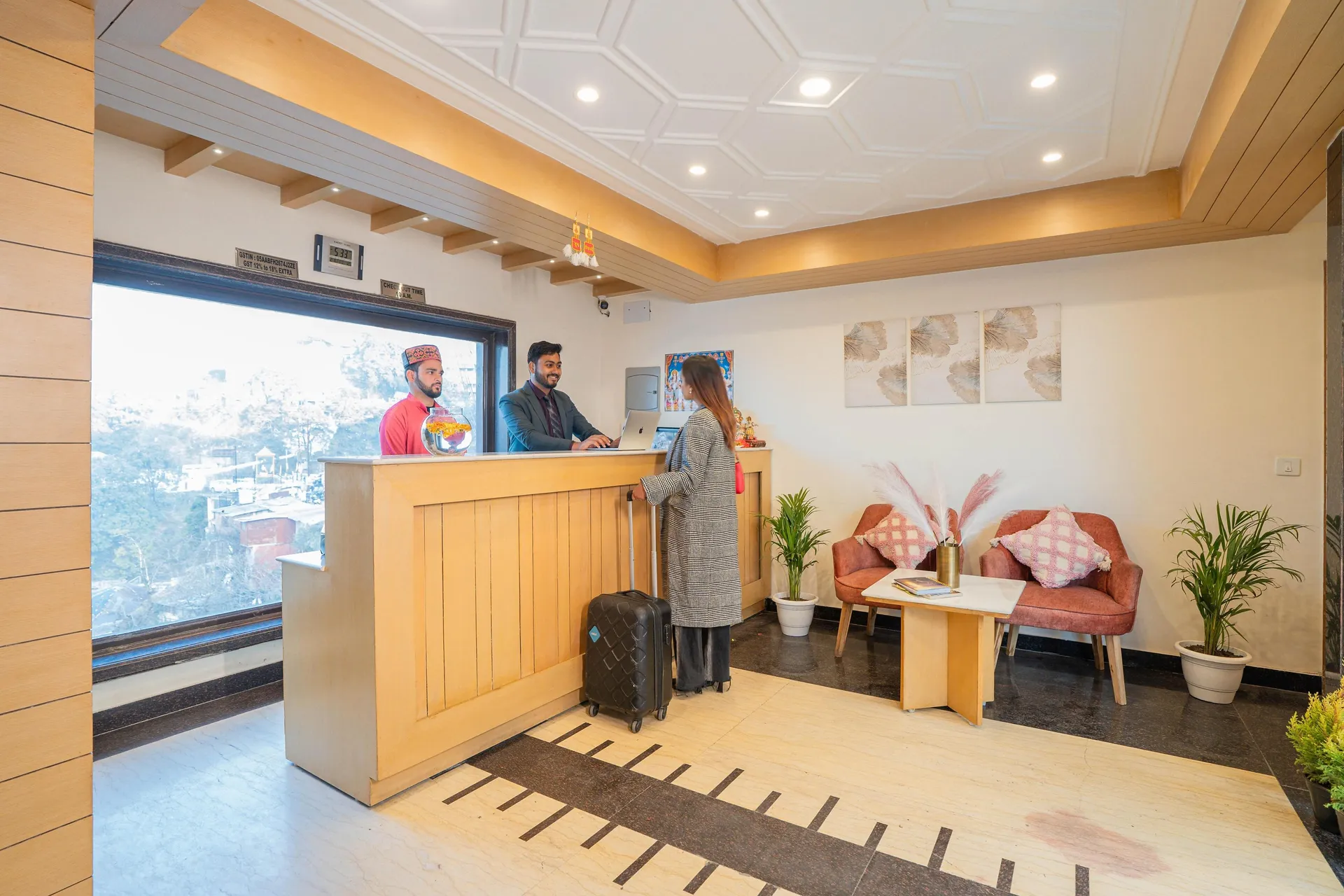 Perfectstayz Premium Mall Road Reception